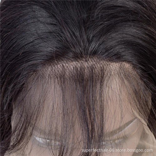 Full Lace 100% Human Hair  150% Density  With Baby Hair Remy Pre Plucked Natural color Lace Wig